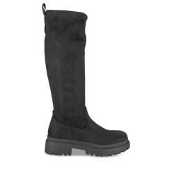 Bottes NOIR Femme Motif Uni Fermeture éclair