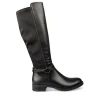 Bottes NOIR Femme Motif Uni Fermeture éclair
