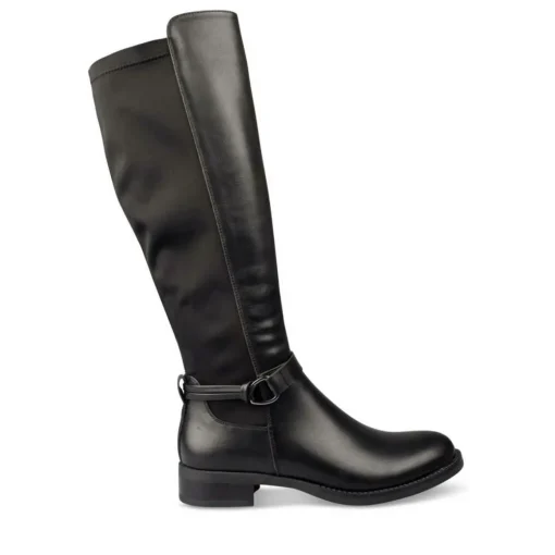 Bottes NOIR Femme Motif Uni Fermeture éclair