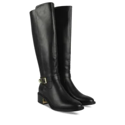 Bottes NOIR Femme Motif Uni Fermeture éclair