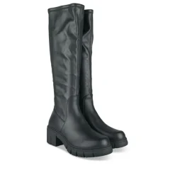 Bottes NOIR Femme Motif Uni Fermeture éclair