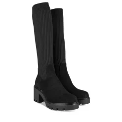 Bottes NOIR Femme Motif Uni Fermeture éclair