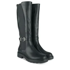 Bottes NOIR Femme Motif Uni Fermeture éclair