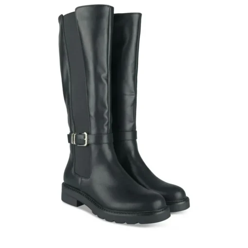 Bottes NOIR Femme Motif Uni Fermeture éclair