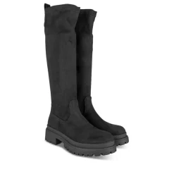 Bottes NOIR Femme Motif Uni Fermeture éclair