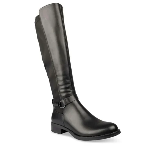 Bottes NOIR Femme Motif Uni Fermeture éclair