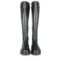 Bottes NOIR Femme Motif Uni Fermeture éclair