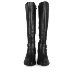 Bottes NOIR Femme Motif Uni Fermeture éclair