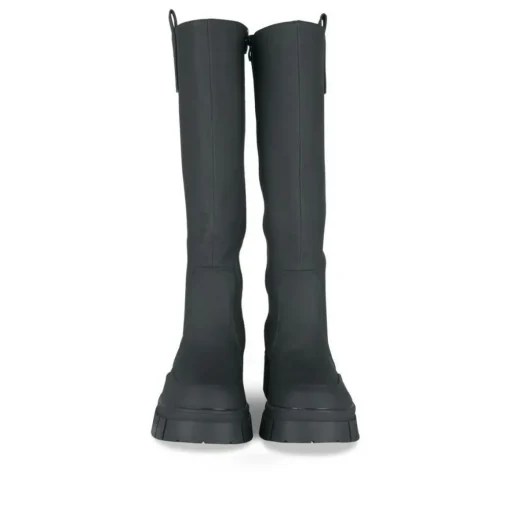 Bottes NOIR Femme Motif Uni Fermeture éclair