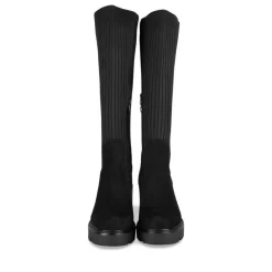 Bottes NOIR Femme Motif Uni Fermeture éclair
