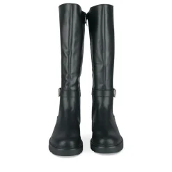 Bottes NOIR Femme Motif Uni Fermeture éclair