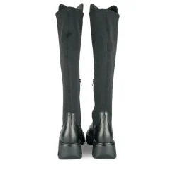 Bottes NOIR Femme Motif Uni Fermeture éclair