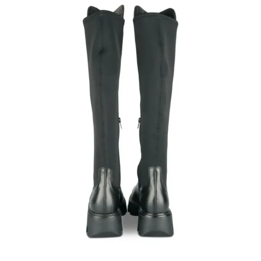 Bottes NOIR Femme Motif Uni Fermeture éclair