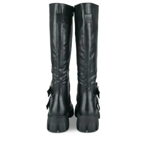 Bottes NOIR Femme Motif Uni Fermeture éclair