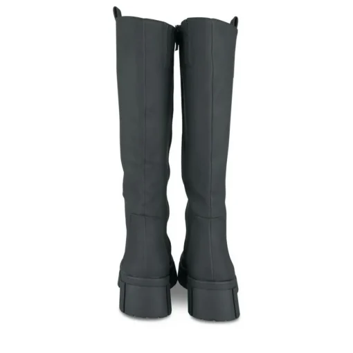Bottes NOIR Femme Motif Uni Fermeture éclair