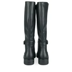 Bottes NOIR Femme Motif Uni Fermeture éclair