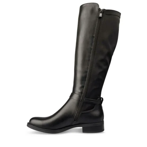 Bottes NOIR Femme Motif Uni Fermeture éclair