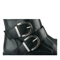 Bottes NOIR Femme Motif Uni Fermeture éclair