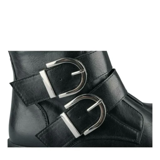 Bottes NOIR Femme Motif Uni Fermeture éclair