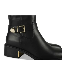 Bottes NOIR Femme Motif Uni Fermeture éclair
