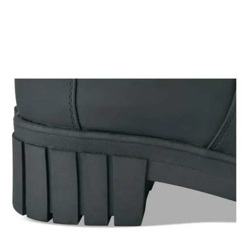 Bottes NOIR Femme Motif Uni Fermeture éclair