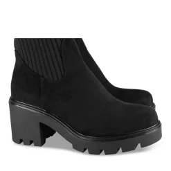 Bottes NOIR Femme Motif Uni Fermeture éclair