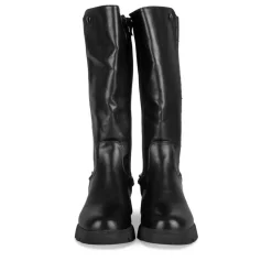 Bottes NOIR Fille Motif Chaîne Fermeture éclair