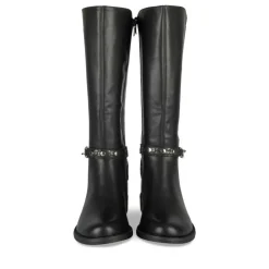 Bottes NOIR Fille Motif Chaîne Fermeture éclair