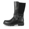 Bottes NOIR Fille Motif Uni Fermeture éclair