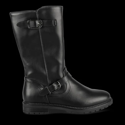 Bottes NOIR Fille Motif Uni Fermeture éclair
