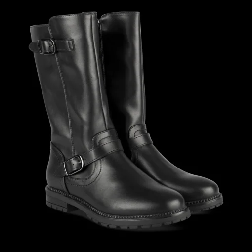 Bottes NOIR Fille Motif Uni Fermeture éclair