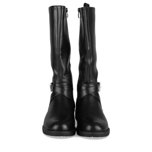 Bottes NOIR Fille Motif Uni Fermeture éclair