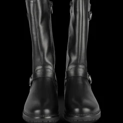 Bottes NOIR Fille Motif Uni Fermeture éclair