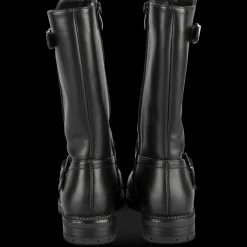 Bottes NOIR Fille Motif Uni Fermeture éclair