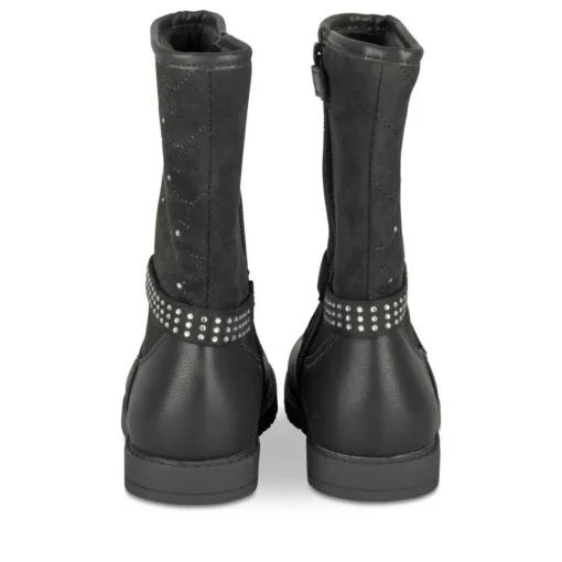 Bottes NOIR Fille Motif Uni Fermeture éclair
