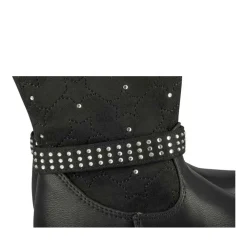 Bottes NOIR Fille Motif Uni Fermeture éclair
