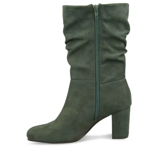 Bottes Plissé VERT Femme
