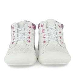 Bottines Bottines BLANC Fille Motif Coeurs Elastique