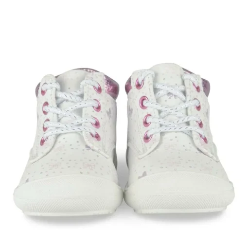 Bottines Bottines BLANC Fille Motif Coeurs Elastique