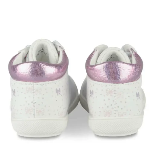 Bottines Bottines BLANC Fille Motif Coeurs Elastique