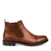 Bottines Chelsea MARRON Homme CUIR Elastique