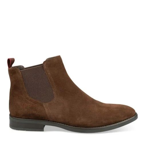 Bottines Chelsea MARRON Homme CUIR Elastique