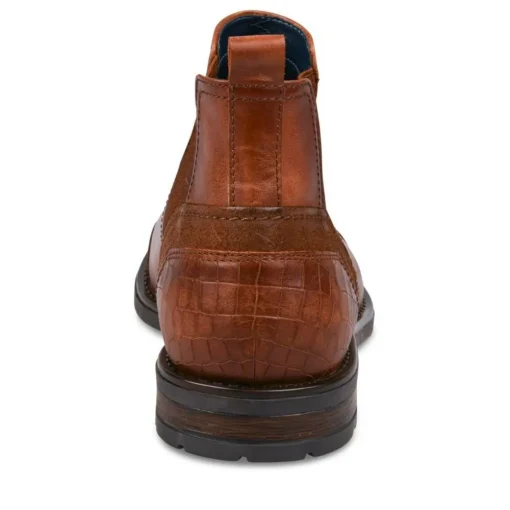 Bottines Chelsea MARRON Homme CUIR Elastique