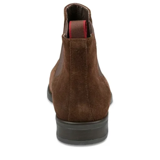 Bottines Chelsea MARRON Homme CUIR Elastique