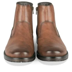 Bottines Chelsea MARRON Homme Motif Uni A Enfiler