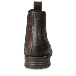 Bottines Chelsea MARRON Homme CUIR A Enfiler