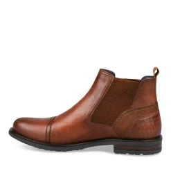 Bottines Chelsea MARRON Homme CUIR Elastique