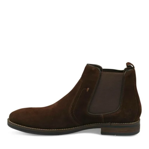 Bottines Chelsea MARRON Homme CUIR Elastique