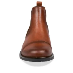 Bottines Chelsea MARRON Homme CUIR Elastique