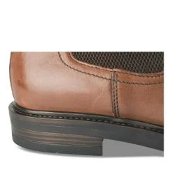 Bottines Chelsea MARRON Homme CUIR Motif Uni A Enfiler